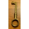 Image 3 : Antique Brass Door Hardware - Knob Backplates w/  Skeleton Key