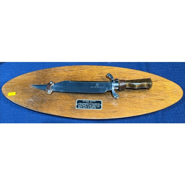 Mounted Bowie Knife Replica 