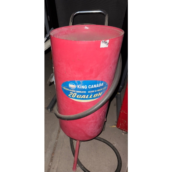 King Canada Pressure Abrasive Sandblaster-20 Gallon w/Hose