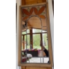 Image 1 : Lovely Stained Glass Mirror - 18.5x36.5