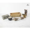 Image 1 :  Collection Of Vintage Items , Brookfield Cheese Box , Brass Oil Can ,Cast Iron Pot , Nautical Item.