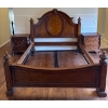 Gorgeous Wood Art Nouveau Style King Size Bed Frame, Frame Only 