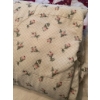 Image 3 : Three:Handmade Patchwork Quilt, Floral Comforter, and Sheepskin Rug
