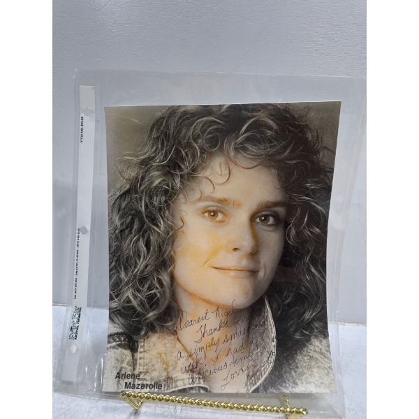 Signed Headshot of Arlene Mazerolle