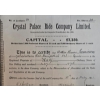 Image 1 : Vintage Share Certificate For The "Crystal Palace Ride Company Limited 1910