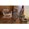 Animal Lovers Decor - Brass Dog in a Shoe (5x5) w/ Dog Figurines and More 