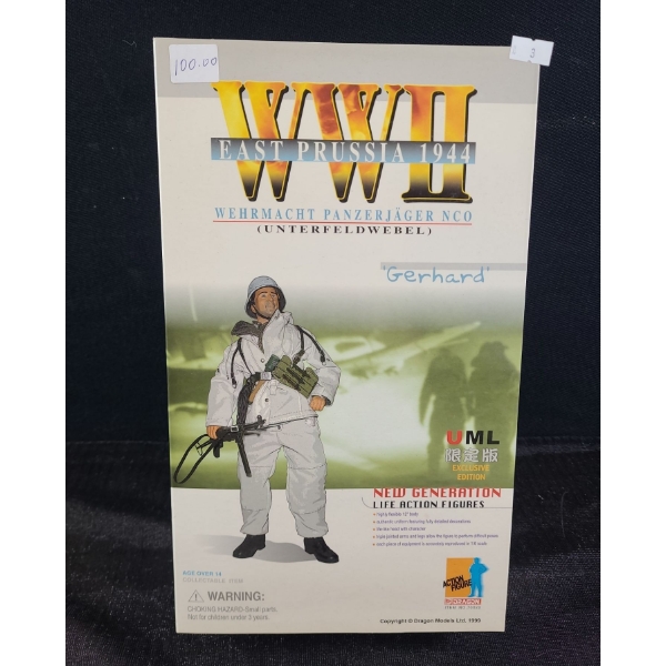 Dragon Models WW2 Unterfelwebel Winter "Gerhard" Life Action Figurine w/ Box 