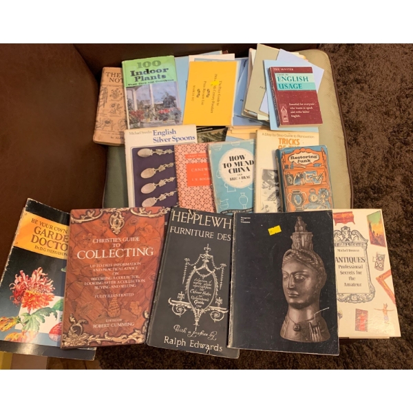 Box of Books, Many About Collectibles 