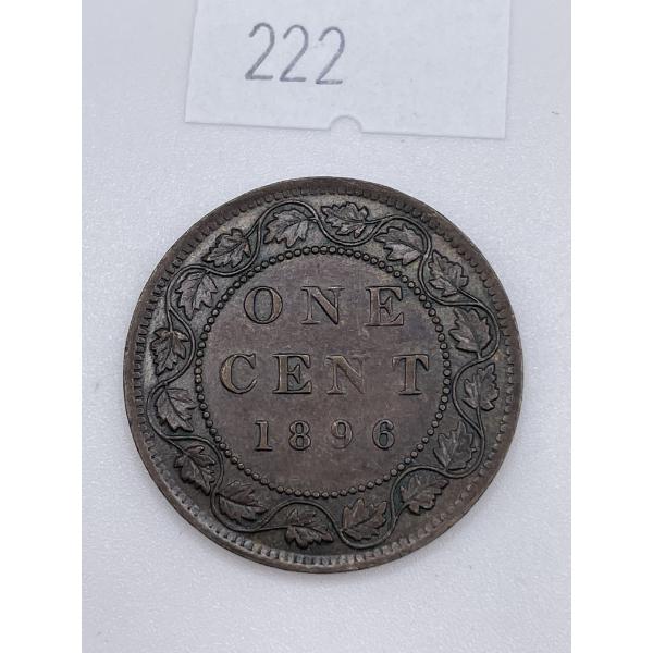 1896 Canadian Large One Cent