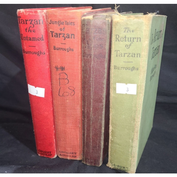 Edgar Rice Burroughs Tarzan Series: "The Untamed", "Jungle Tales", "Of The Apes", "Return of Tarzan"