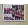 Image 3 : Framed Art Card Print Of Algoma Reflections By Canadian Group Of Seven Artist Lawren Harris14'W,17'H