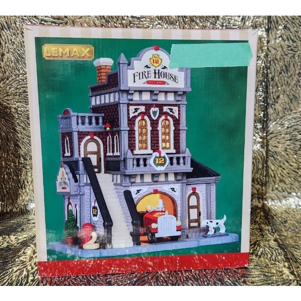 Fire Station Light-Up With Assorted Themed Decorations