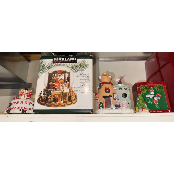 Musical Christmas Water Globe with Revolving Base and More