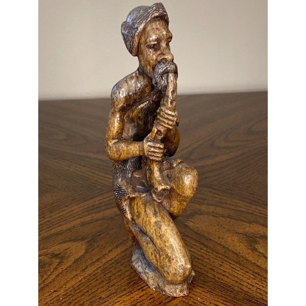 Soapstone Indian Musician 7T