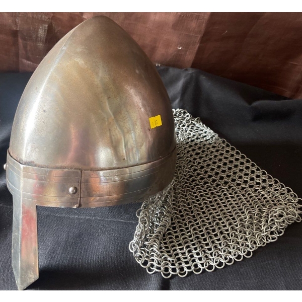 Medieval Byzantine Phrygian Helmut w/ Netting 11x22
