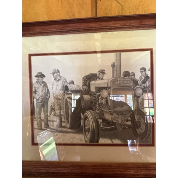 2 Farming & Cowboy Prints L17 H20 