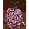Image 2 : Swarovski Crystal Pink Flower Figurine with Green Leaves