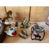 Image 5 : Double Ranch Water Bottle With Strap & Collection Of Brass Horse 