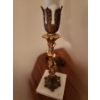 Image 5 : Brass and Metal Items: Task Light, Wine Rack 14 W, 10 D, 23 T, Lamp 20 T, Planter 23.5 T and More!