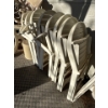 Image 3 : -set of eight plastic lawn chairs, and four stool/leg rest