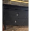 Image 2 : Black Side Table w/ Drawers - 59W, 18D, 30T 