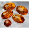 Image 1 :  Amber Set (8 ct total, largest 13×10 mm)