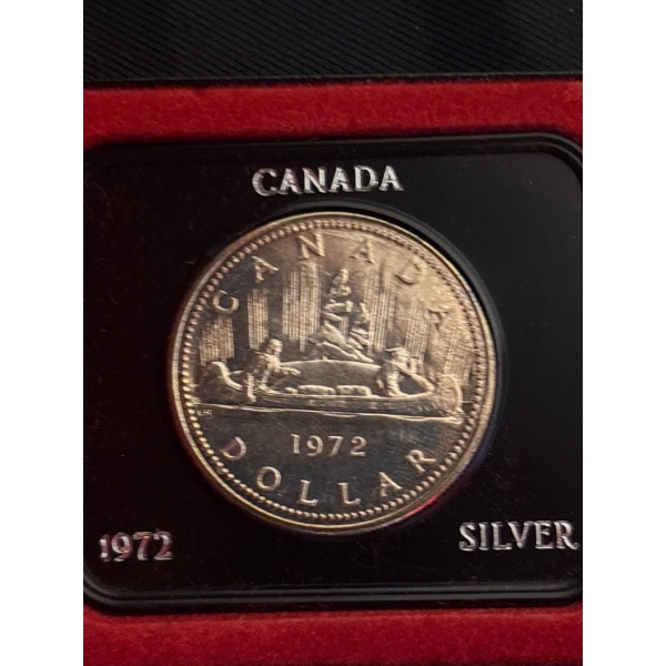 1972 SPECIMEN COMMEMORATIVE SILVER DOLLAR - THE VOYAGER