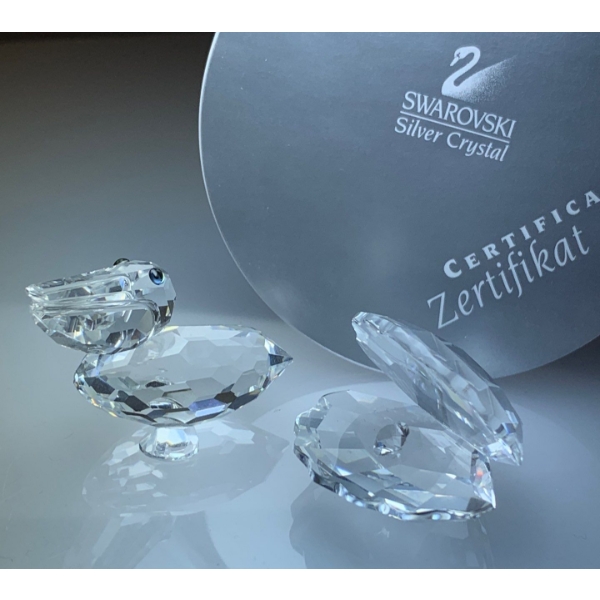 Swarovski Crystal Pelican w/ Oyster 1T