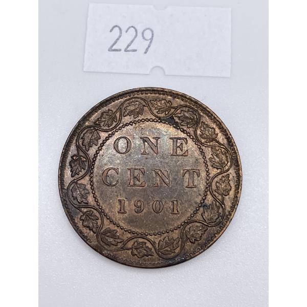 1901 Canadian Large One Cent