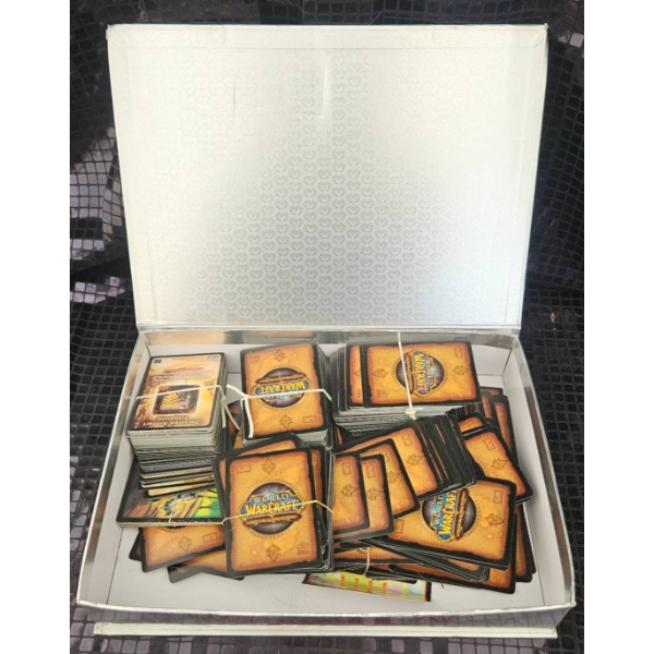 World of Warcraft Trading Card Collection in Repurposed Box