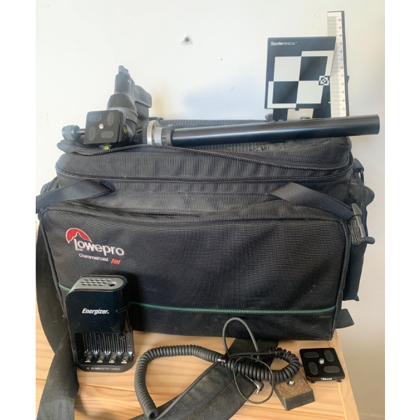 Lowepro Travel Bag w/ Assorted Camera Filters & Accessories
