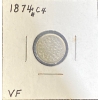 Image 1 : 1874 VF Canadian Nickel 92.5% Silver