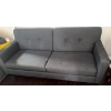 Image 2 : Rosealeen Grey Upholstered Sofa w/ Button Tufted Detailing  