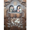 Image 2 : Wooden Cuckoo Clock 8 W, 6 D, 11 T (Box Dimensions, Hanging Weights Not Measured) w/ Moving Figures 