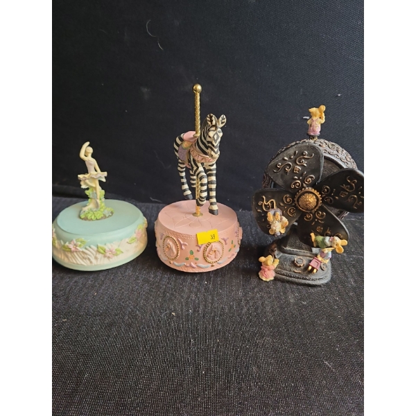 Trio of Music Boxes- Zebra 7.5 T 