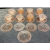 Image 1 : Depression Glass Teacups & Plates