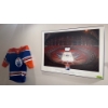 Image 1 : NHL's Edm Oilers Mini-Jersey & Hockey Club 2016 Opening Night Mounted Poster