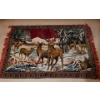 Image 1 : Deer Motif Rug/ Tapestry 72 X 48 