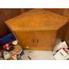 Image 1 : MId Century Wood Corner Cabinet 31D x #1W x 24T