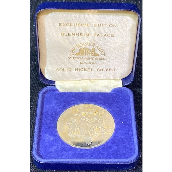 Blenheim Palace Nickel Silver Medallion 