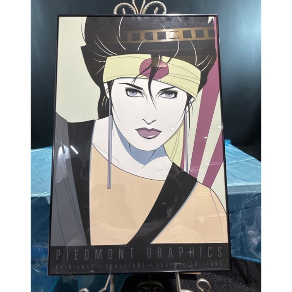 Patrick Nagel Sushi Girl Print 23Wx36H