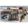 Image 1 : Collection of Ecuador Wall Art w/ Parrots & A Fish Decorative Collectibles