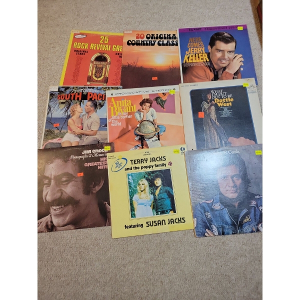Vinyl Records Collection - Jerry Keller Anita Bryant South Pacific & More