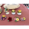 Image 2 : -great lot of porcelain serving plates & collection of floral Porcelain ornaments.