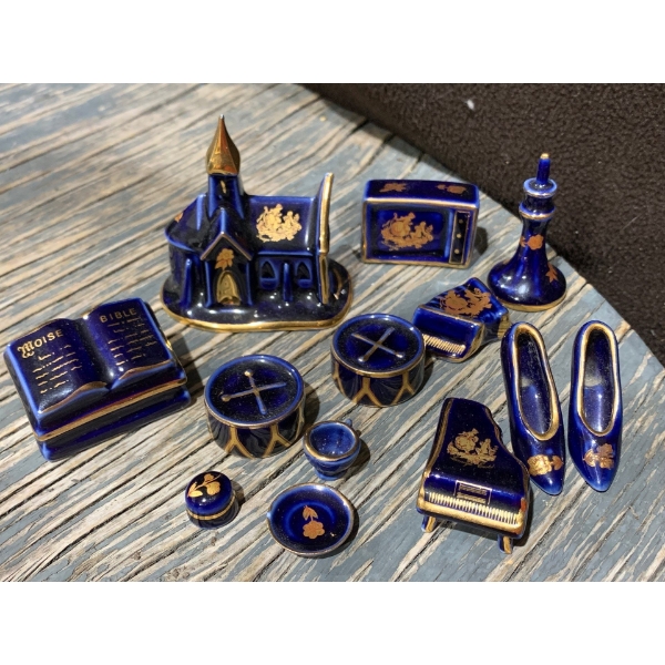Porcelain Limoges Castel France Small Figure Collection 