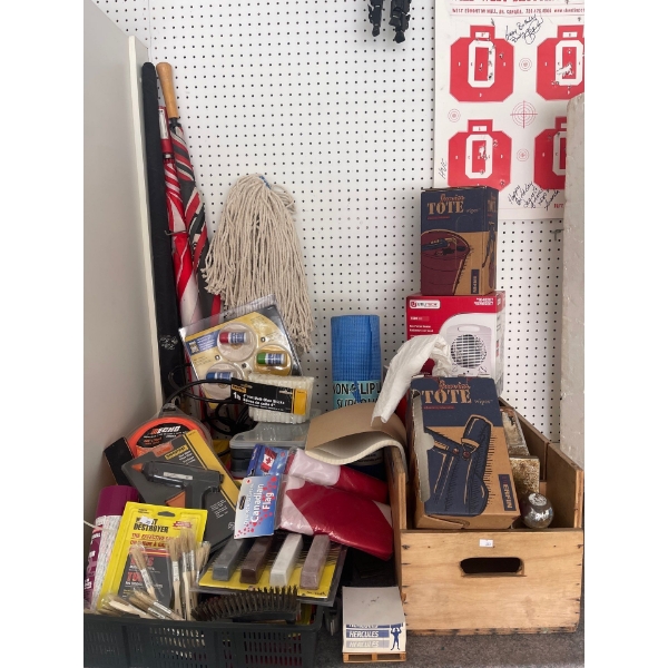 Garage Essentials Trailer Hitch Umbrellas Weed Stuff Glue Gun
