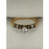 Image 1 : Vintage 14 k diamond engagement ring 2.3 g