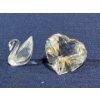 Image 2 : Swarovski Crystal Swan and Heart