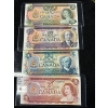 Image 1 : Canadian 1970’s Bank notes $20 $10 $5 $2 uncirculated condition