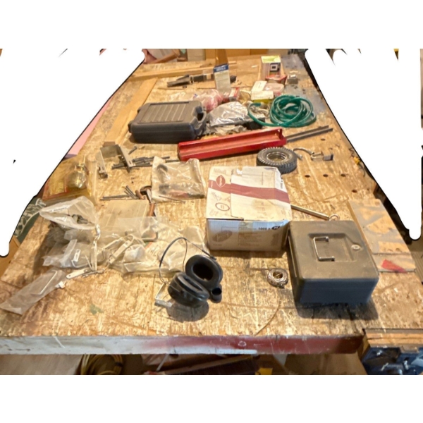 Large Work Table, Only Table & Contents ON Table Included (Not Around, Under, etc) - 102W, 49D, 34T